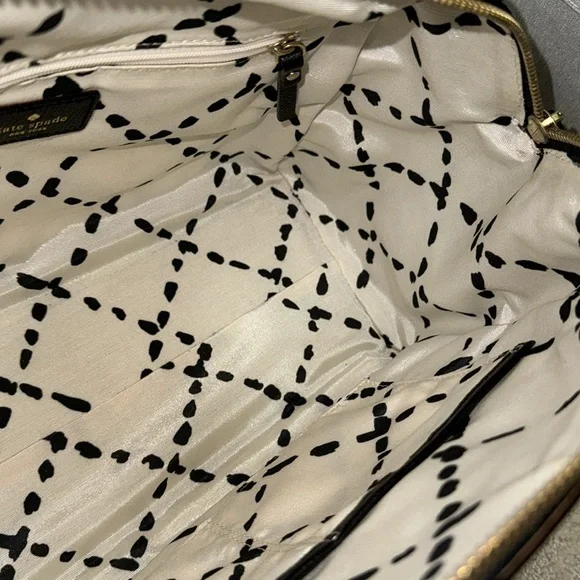 Kate Spade New York Black Bowler Bag Satchel Tote Authentic - Picture 10 of 12